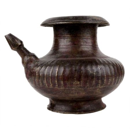 Handmade Golden Brass Heavy Water Pot With Spout