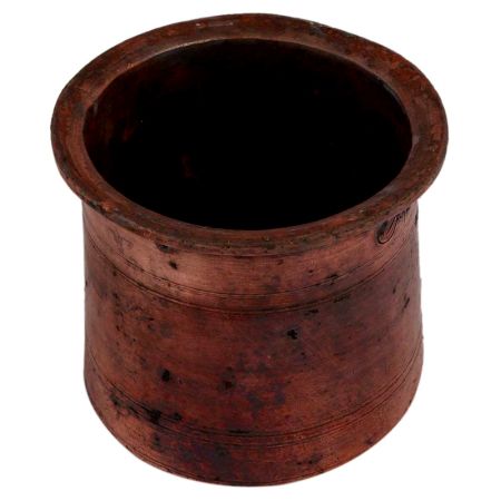 Handmade Brown Copper Panch PatraÂ Cup Pooja Accessory