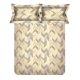 Spaces 104 TC Cotton Brown Double Bed Sheet with 2 Pillow Covers