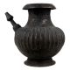 Handmade Black Stained Brass Pot With Spout