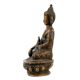 Handmade Black Coated Brass Lord BuddhaÂ Statue With Sacred Kalash