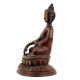Handmade Red Brass Lord Buddha Earth Touching Statue