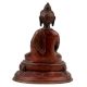 Handmade Red Brass Lord Buddha Earth Touching Statue
