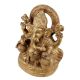 Handmade Golden Brass Lord Ganesha Blessing pose