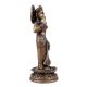 Handmade Brown Brass Indian Goddess Statue In Blessing Pose