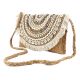 Natural Handmade FoldOver Bohemian Jute Clutch Bag