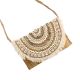 Natural Handmade FoldOver Bohemian Jute Clutch Bag