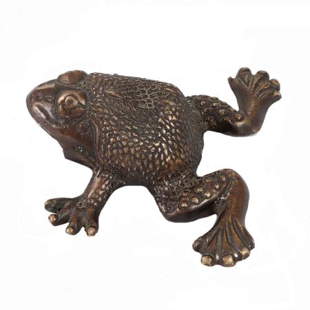 Handmade Black Brass Frog Paper weight Showpiece