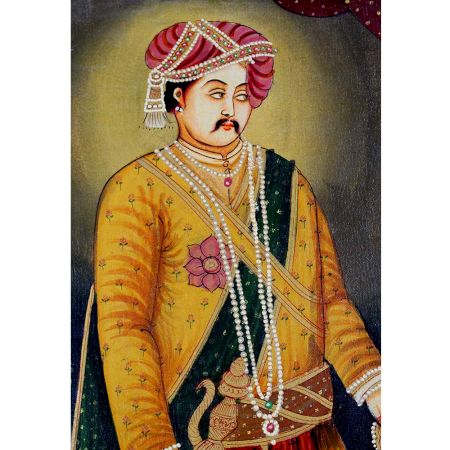 Canvas Painting Of Indian Maharaja For Wall Decoration