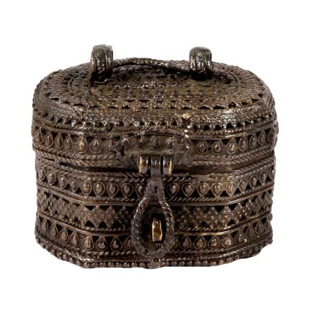 Brass Dhokra Art Jewelry Box