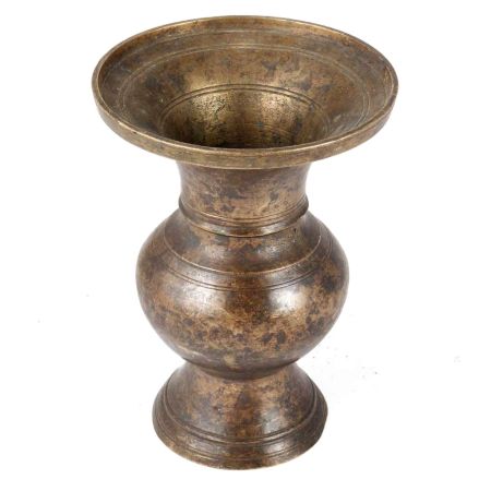 Brass Worship Flower Pot Or Vase