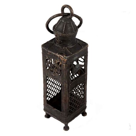 Brass Tea Light Holder Lantern