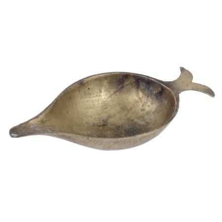 Brass Fish Shape Single Arti Diya