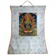 White Thangka Painting  Of Eleven Headed Avalokiteshvara