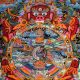 Tibetan Thangka PaintingÂ Of Bhavachakrathe Wheel of Life