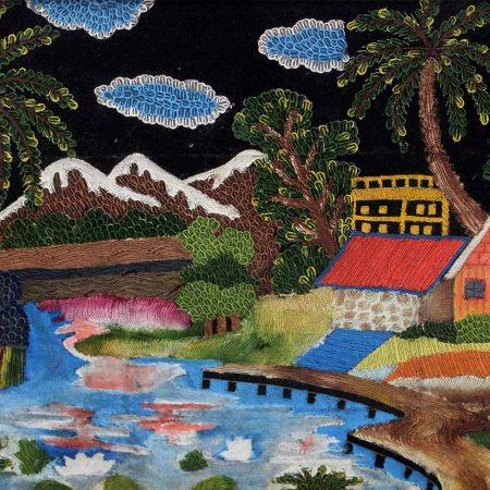 Oil Painting Of Nature Landscape On Canvas