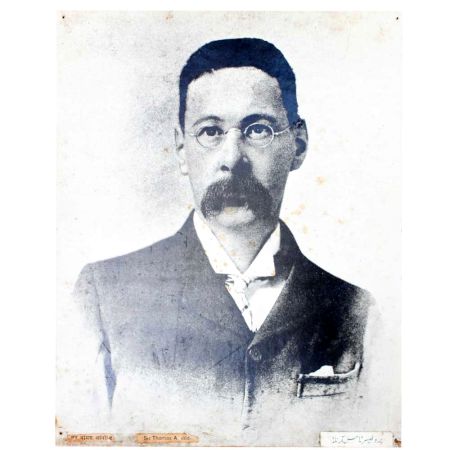 Old photograph Of Thomas Walker Arnold On Hardboard