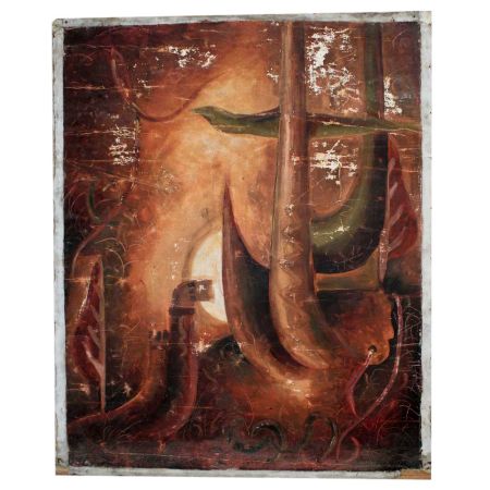 Old Synchronism Abstract Art Painting