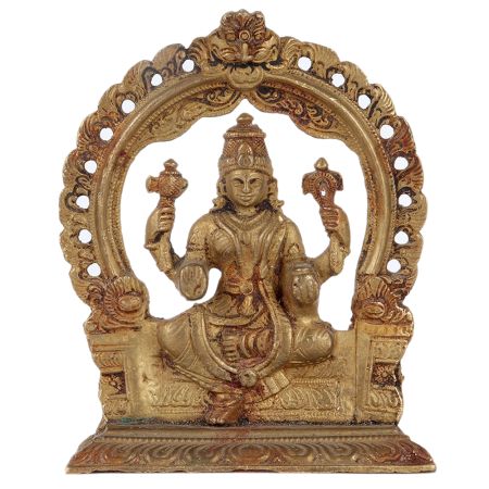 Brass Laxmi Idol With Arch