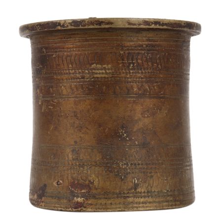 Brass Panchpatra old Hindu Ritual Pot