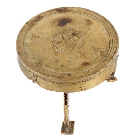 Brass Round Pooja Chowki