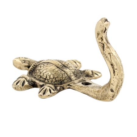 Golden Brass Turtle Hook