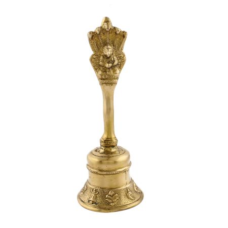 Indian Goddess Hand Ganti Brass Pooja Bell