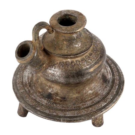 Old Brass Hookah Pipe Base Pot
