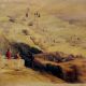 Village Landscape Painting On Canvas Long Shot View