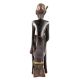 African Brass Tribal Statue Of  Old man With Stick
