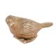 Fluffed Brass Sparrow Statue