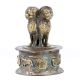 Brass Ashoka Pillar Four Lions Indian Emblem Paper Weight