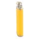 JB Yellow Hip Flask In Leather Cover