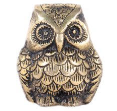 Brass Wise Owl Showpiece Or Paperweight