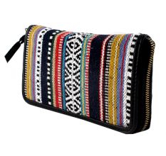 Woven Multicolored Clutch Purse