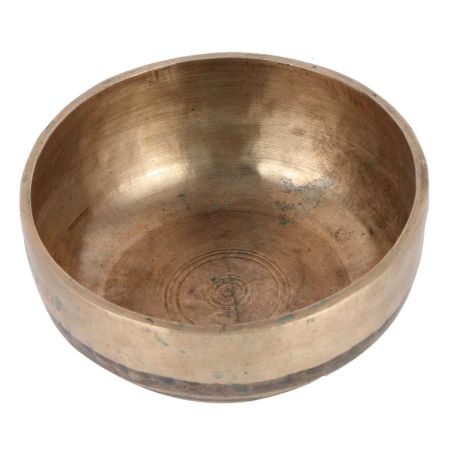 Brass Bowl Hammered Design In Dark Finish