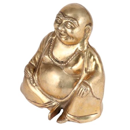Brass Happy Man Laughing Buddha Statue