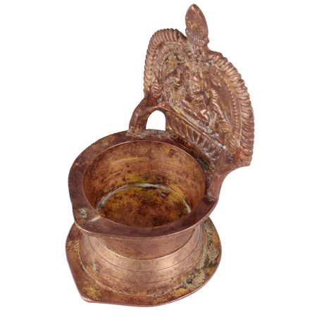 Brass Gajalakshmi Kamakshmi Oil Lamp Diya