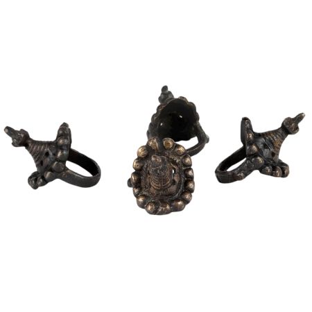 Banjara Tribal Style RingsÂ 4 Pieces