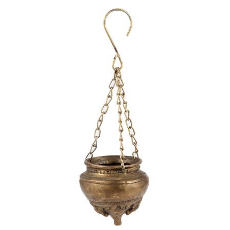 Brass Nandi Pot Dripping Milk to Abhishek Shiva Linga Statue