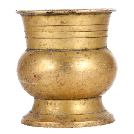 Brass Urn Planter with Rope Trim