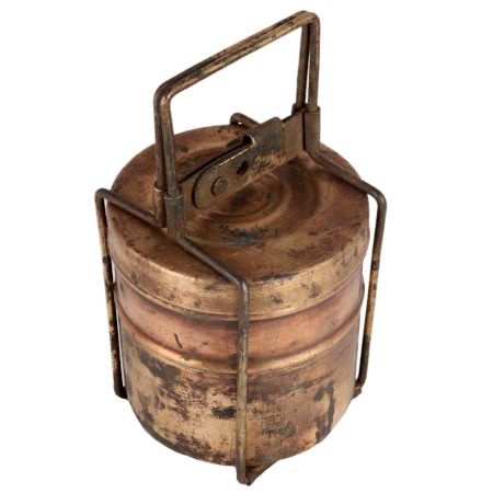 Brass Two Tier Tiffin Box