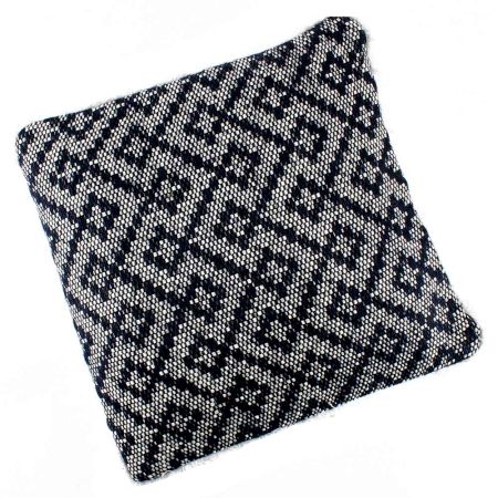 Black Grey Geometric Cushion Cover