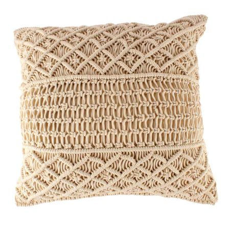 Designer Cotton Macrame Cushion Cover