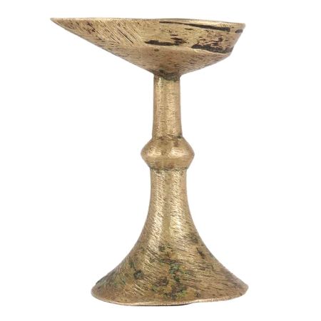 Oil Lamp Small Vintage In Brass