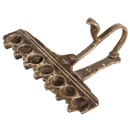 Vintage Arti Lamp 7 Jyots With Cobra Handle