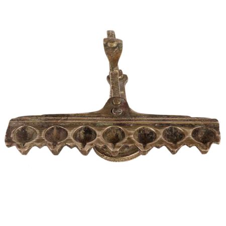 Vintage Arti Lamp 7 Jyots With Cobra Handle