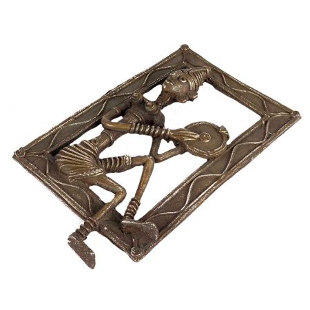 Tribal Lady Playing Dupli Plate