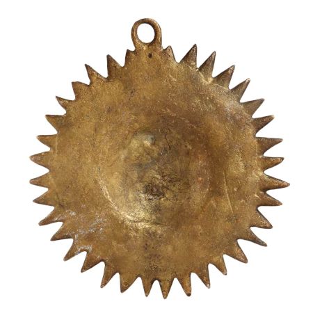 Sun Face Wall Hanging In Brass