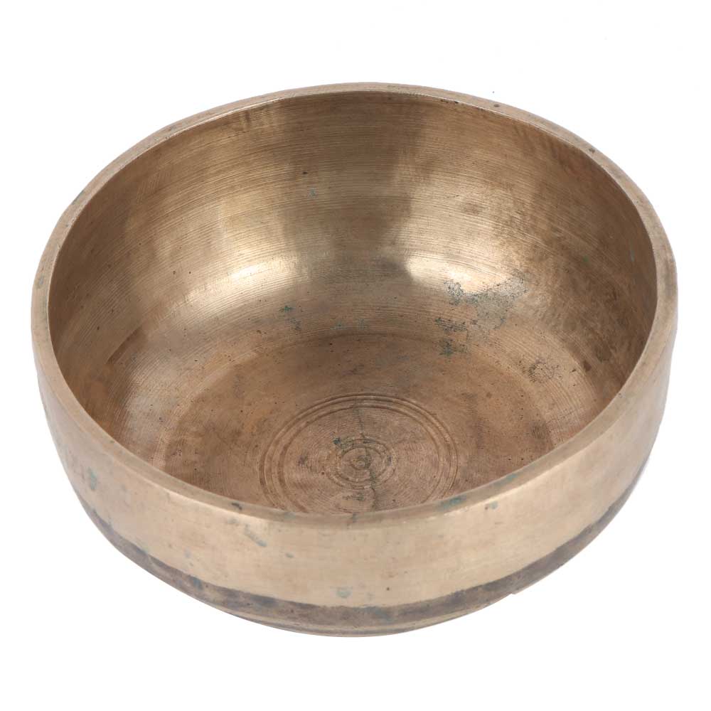 Brass Bowl Hammered Design In Dark Finish